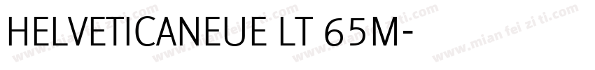 HELVETICANEUE LT 65M字体转换
